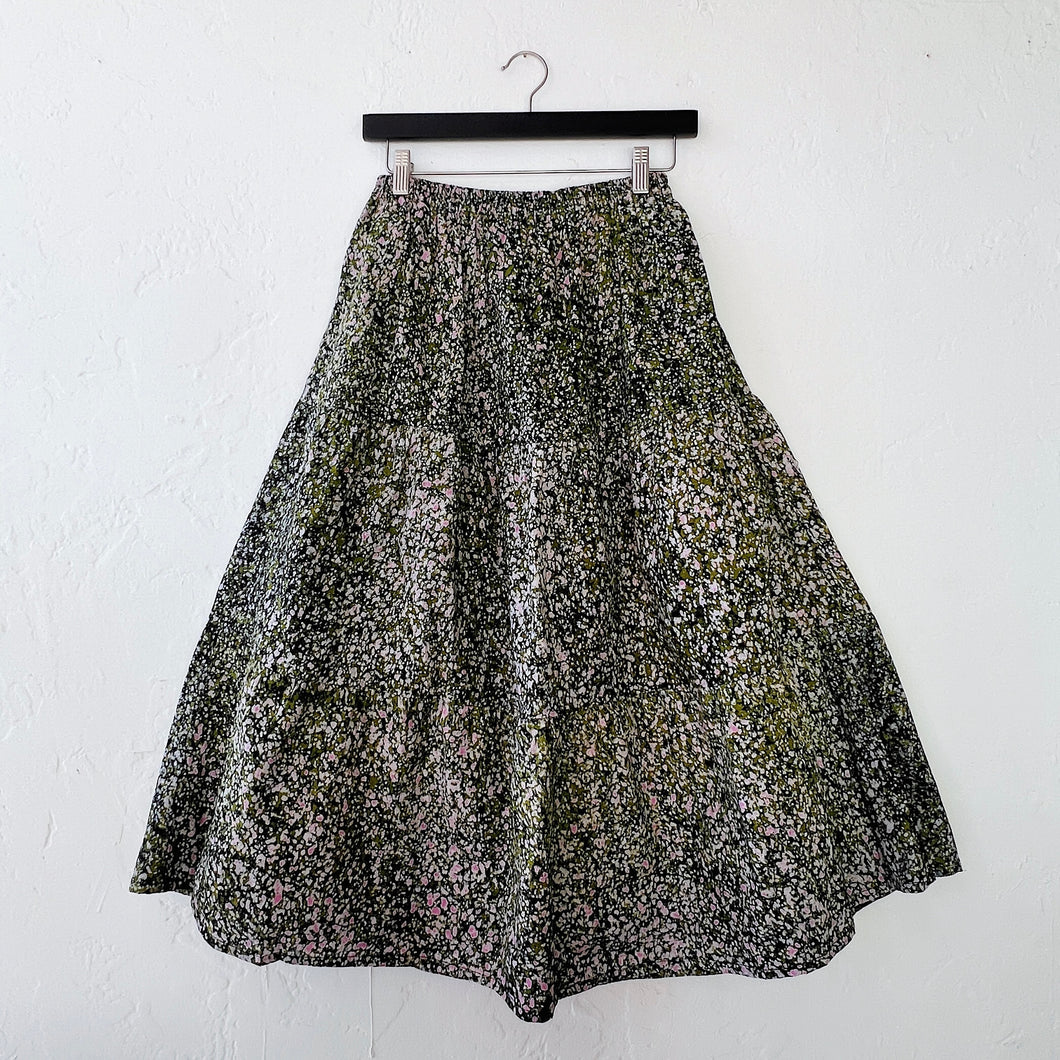 Fahari Bazaar | Sula Skirt in Pink & Green Dot