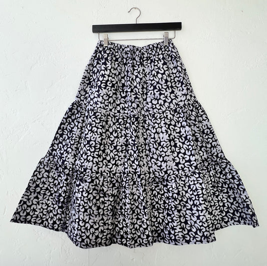 Fahari Bazaar | Sula Skirt in Black & White Clover