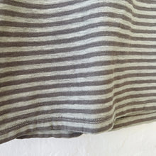Load image into Gallery viewer, Cut Loose |  Elbow Sleeve Top in Balsam Green Stripe

