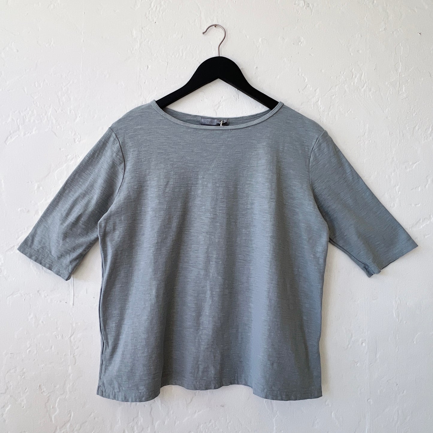 Elbow Sleeve Top in Overcast