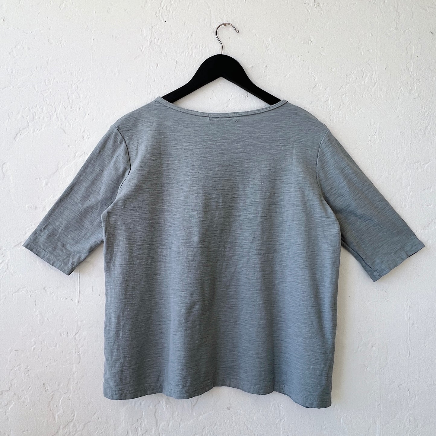 Elbow Sleeve Top in Overcast