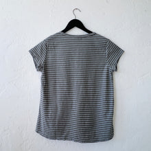 Load image into Gallery viewer, Cut Loose | V-Neck Tee in Overcast Stripe
