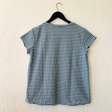 Load image into Gallery viewer, Cut Loose | V-Neck Tee in Bellflower Stripe
