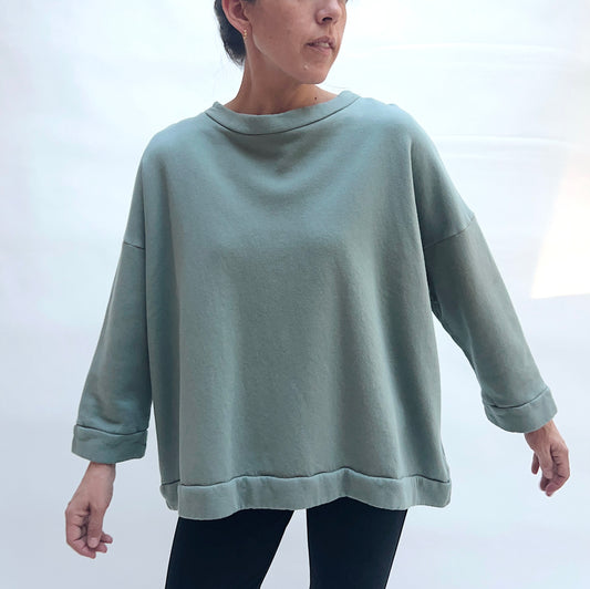 Bryn Walker | Alden Fleece Sweatshirt in Thyme