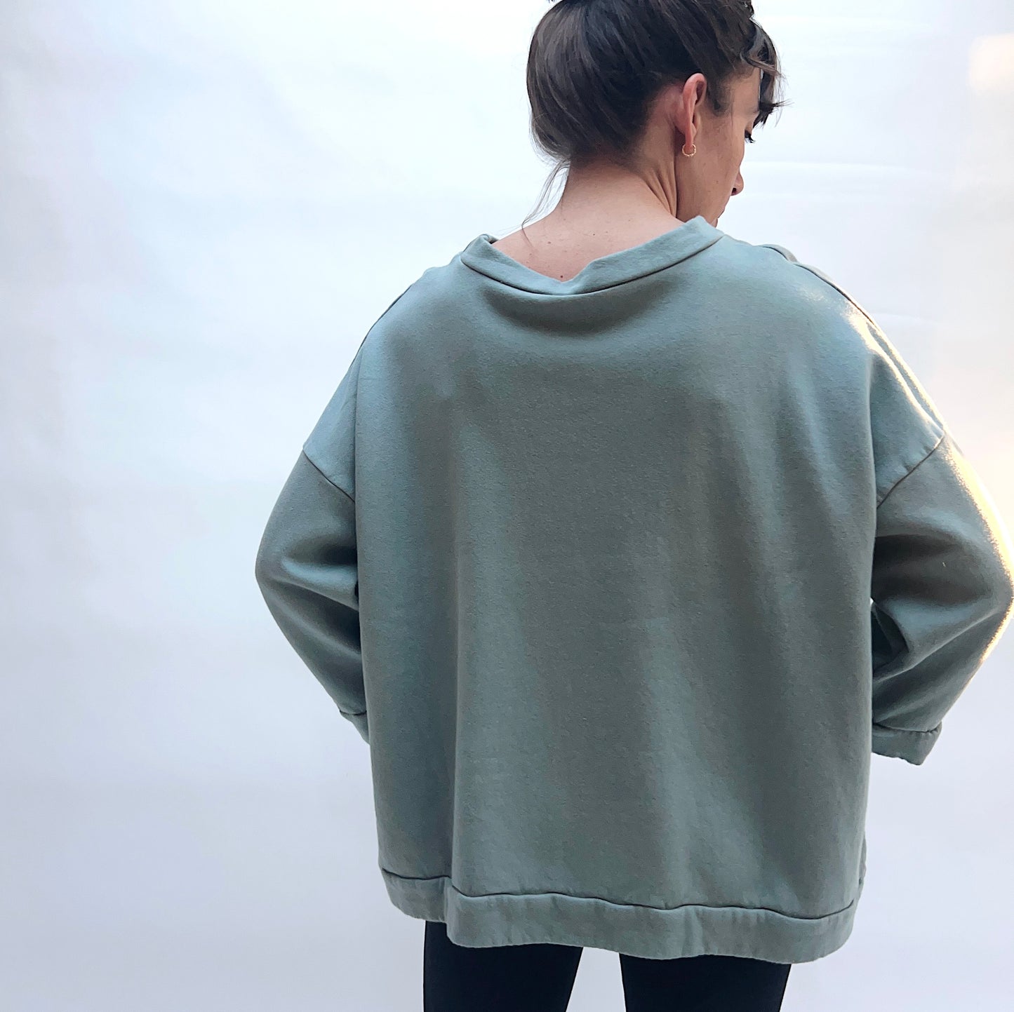 Bryn Walker | Alden Fleece Sweatshirt in Thyme