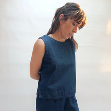 Load image into Gallery viewer, Cut Loose | Denim Boxy Tank
