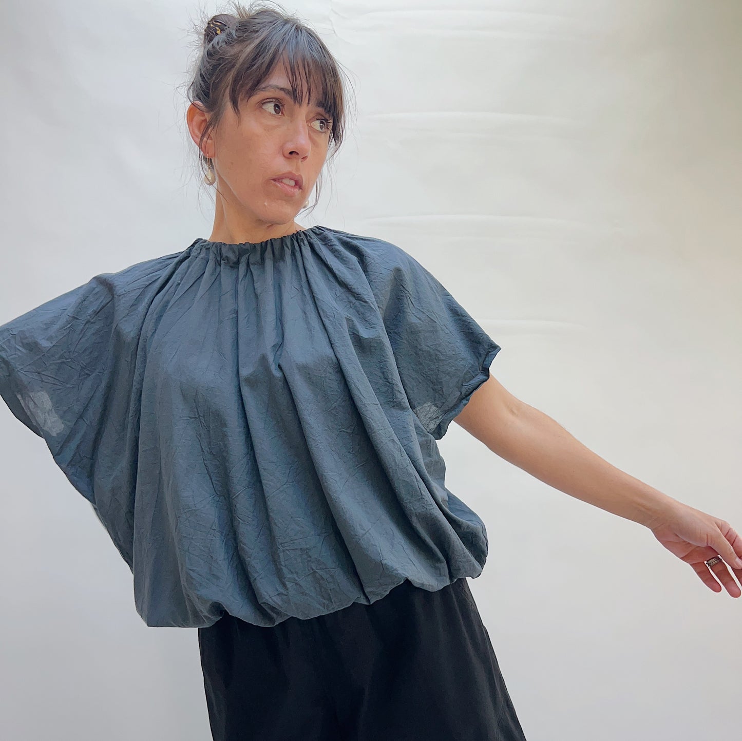 Nina Top in Charcoal