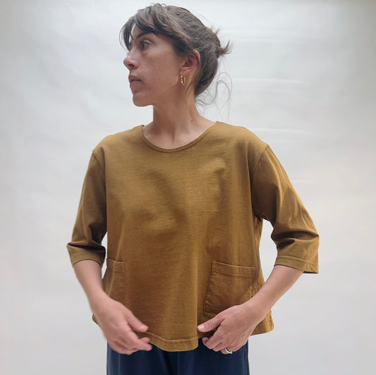 Pacific Cotton | Boxy Shirt in Quinquina