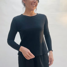 Load image into Gallery viewer, North Star Base | Double Cotton Layer Tee in Black
