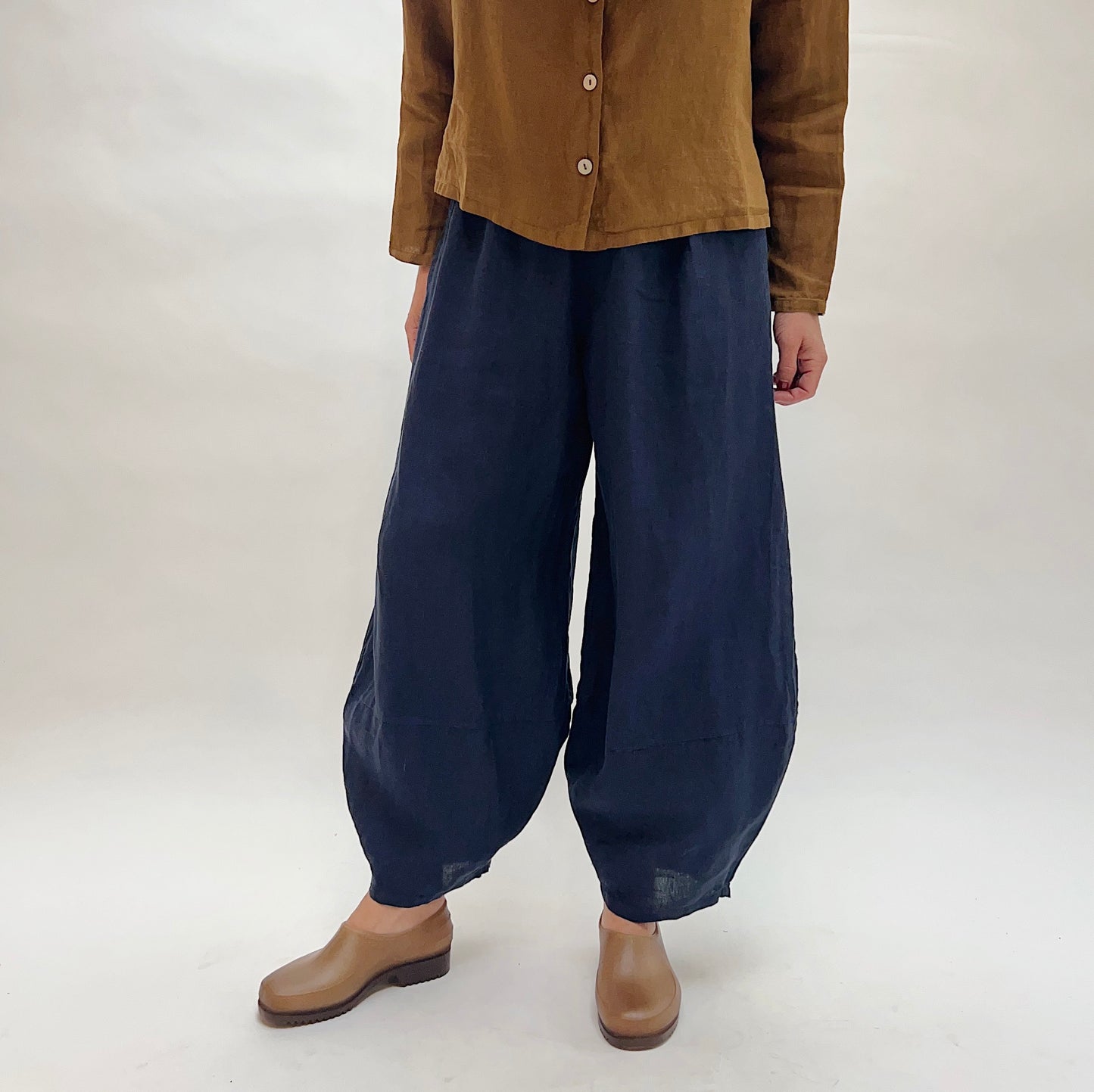 Linen Oliver Pant in Stargaze