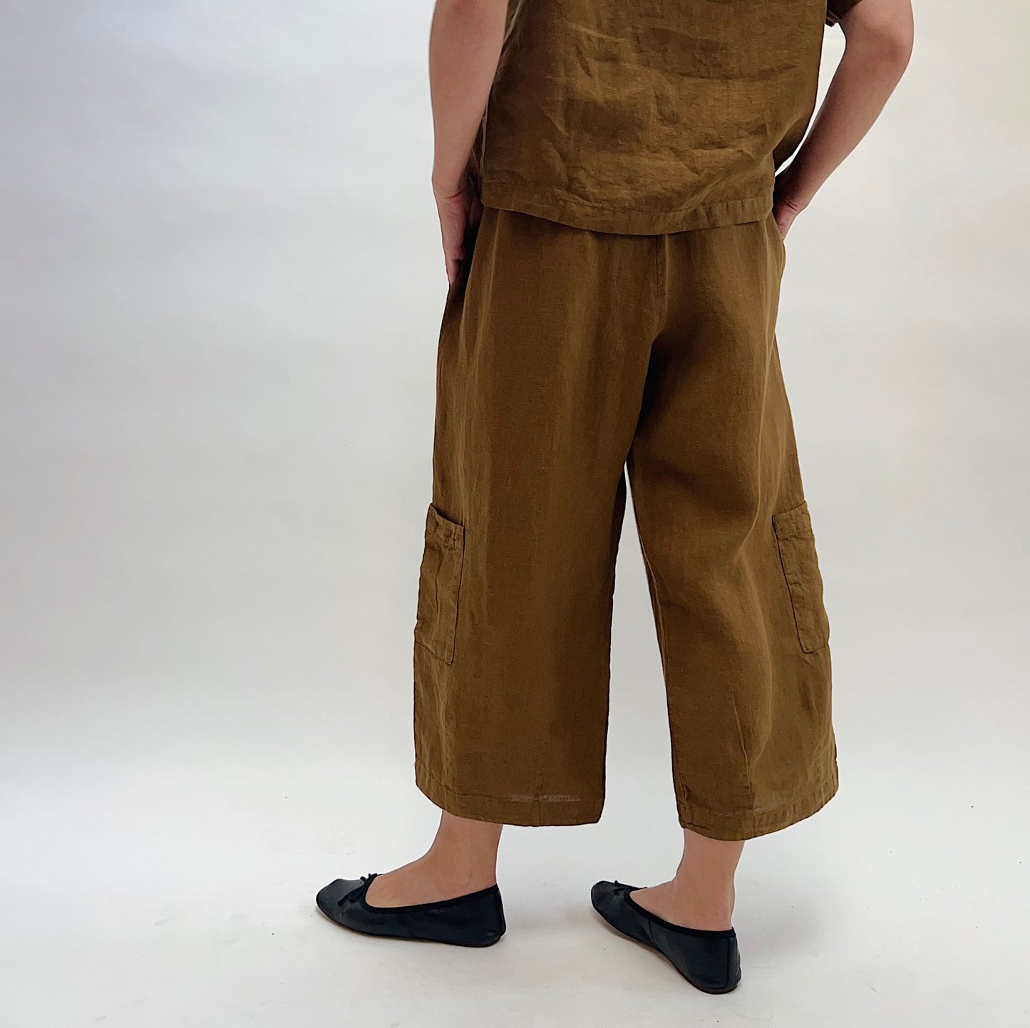Linen Casbah Pant in Quinquina