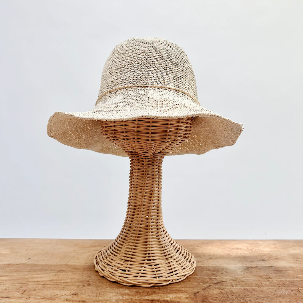 Paper Crochet Hat | Cream