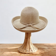 Load image into Gallery viewer, Paper Braid Kettle Brim Hat in Tan Tweed

