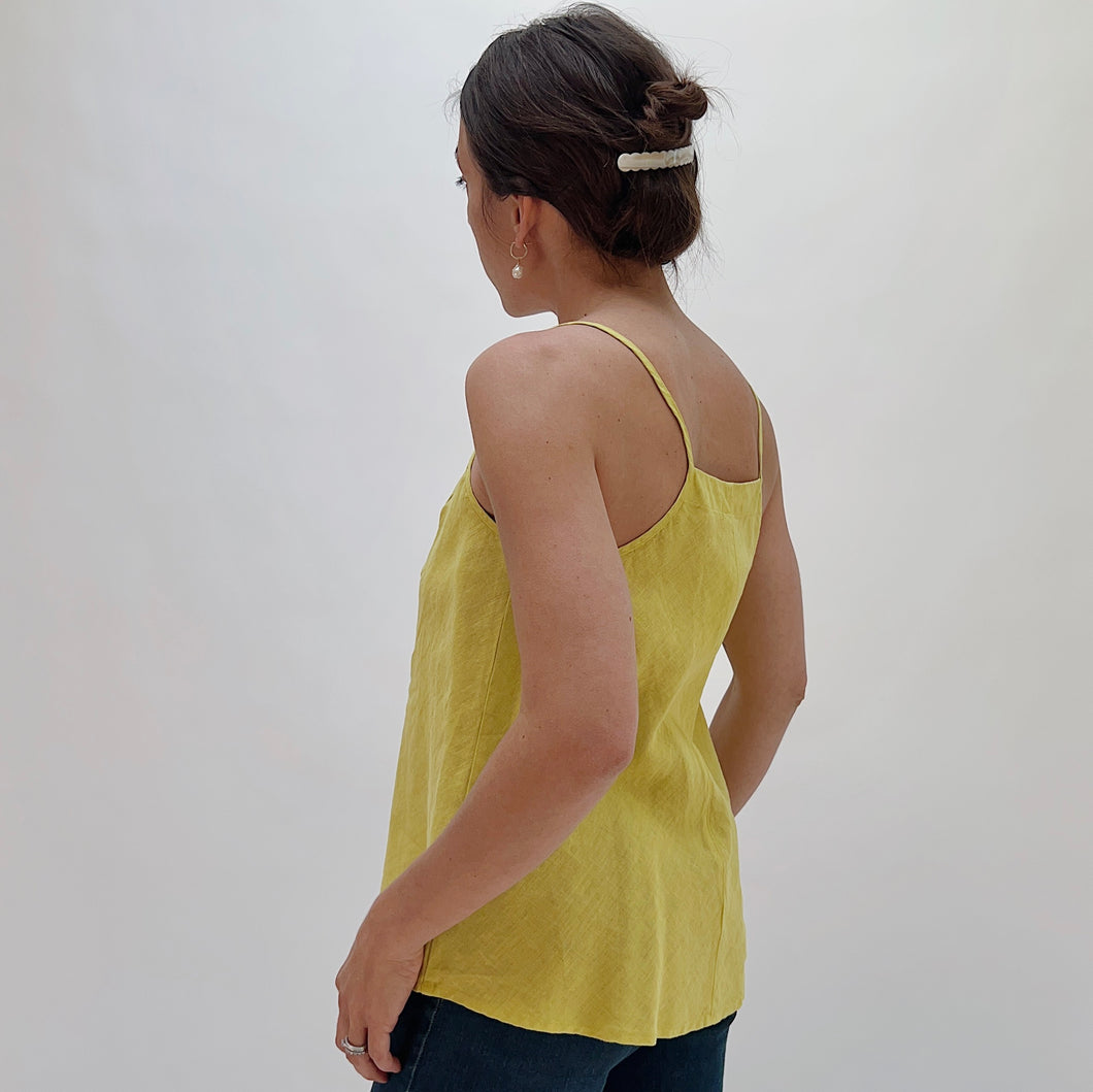 Kleen | Linen Maylie Tank in Sprout