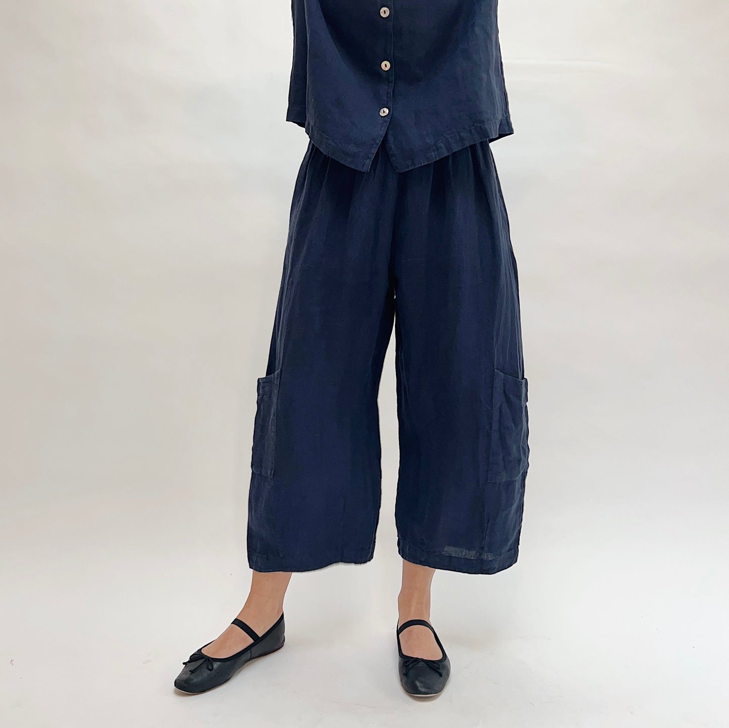 Linen Casbah Pant in Stargaze