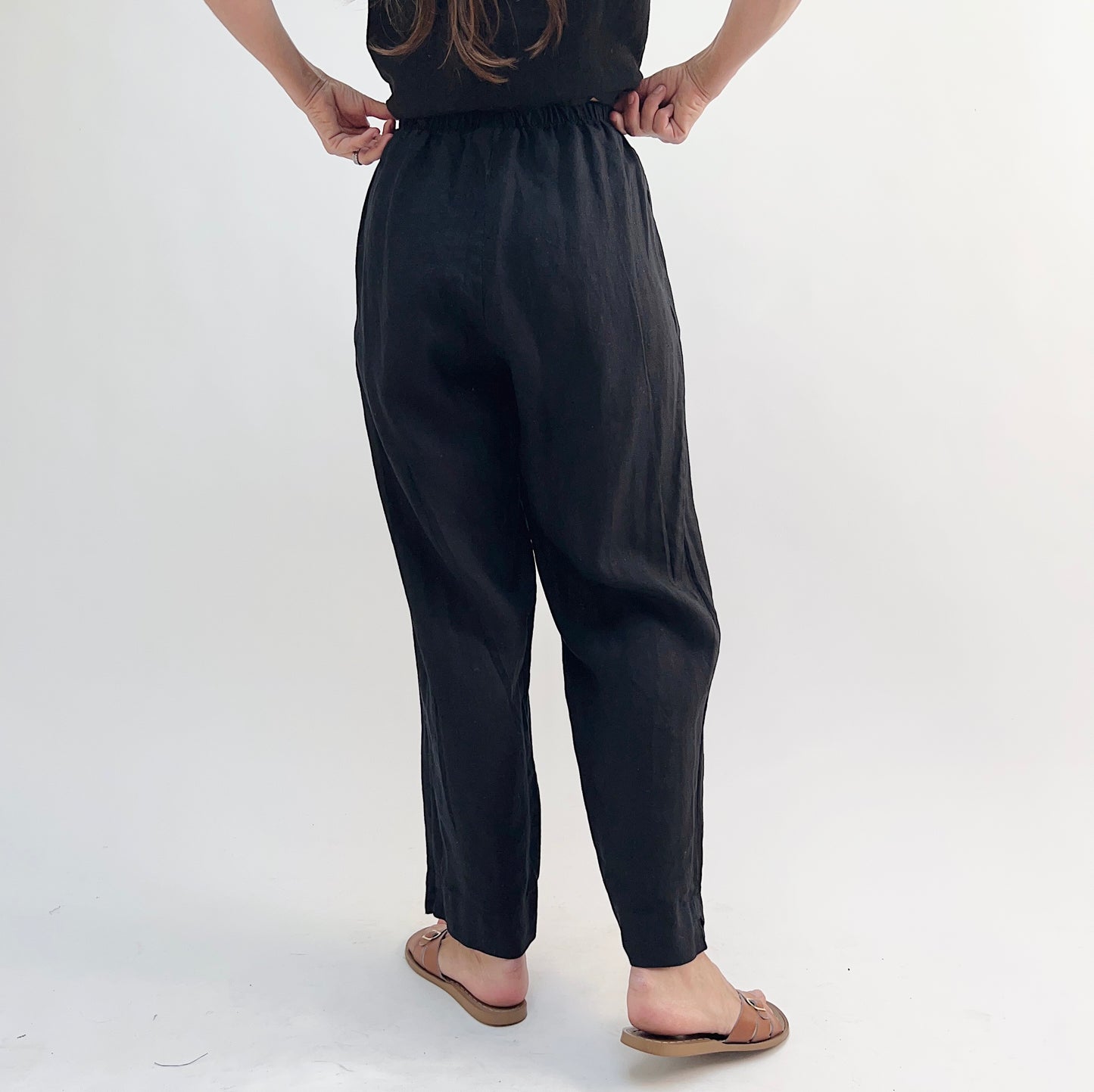 Bryn Walker | Linen Anka Pant in Black