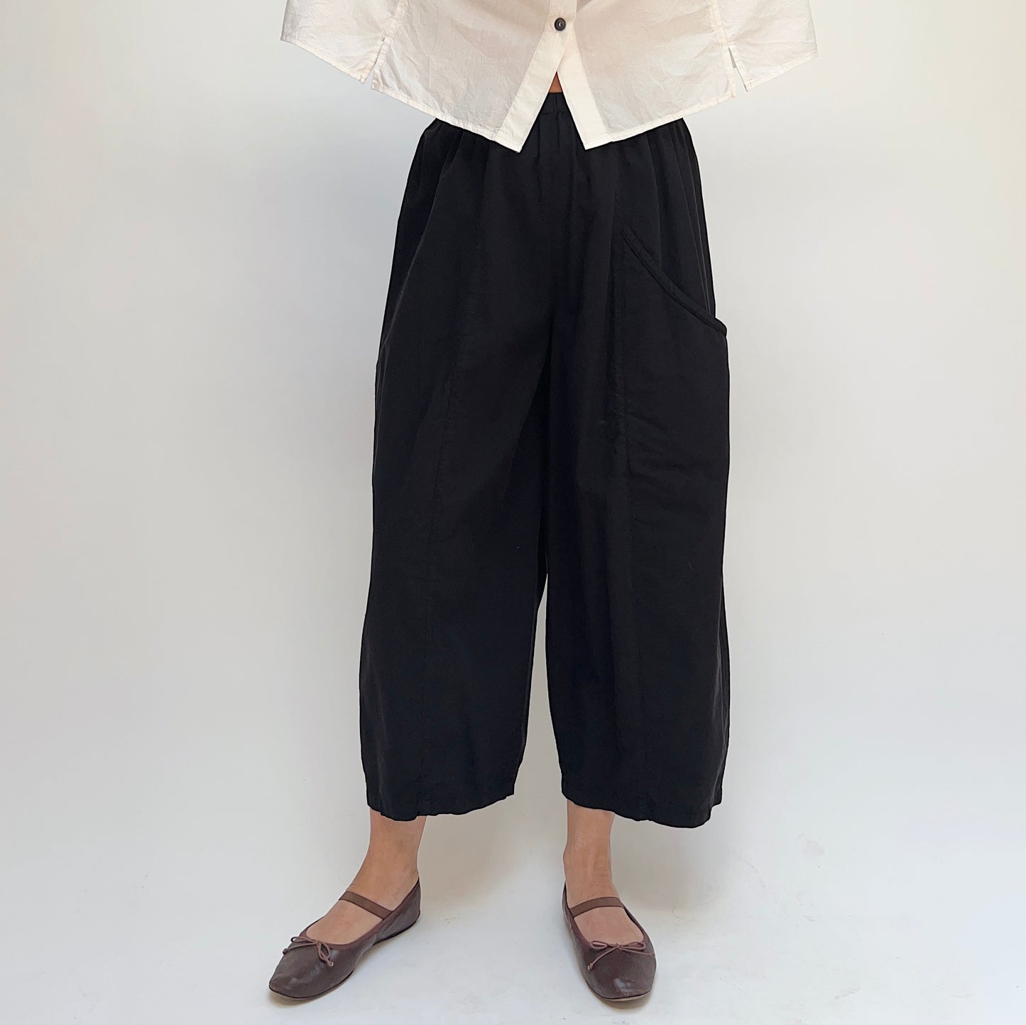 Eleven Stitch | One Pocket Pant in Black