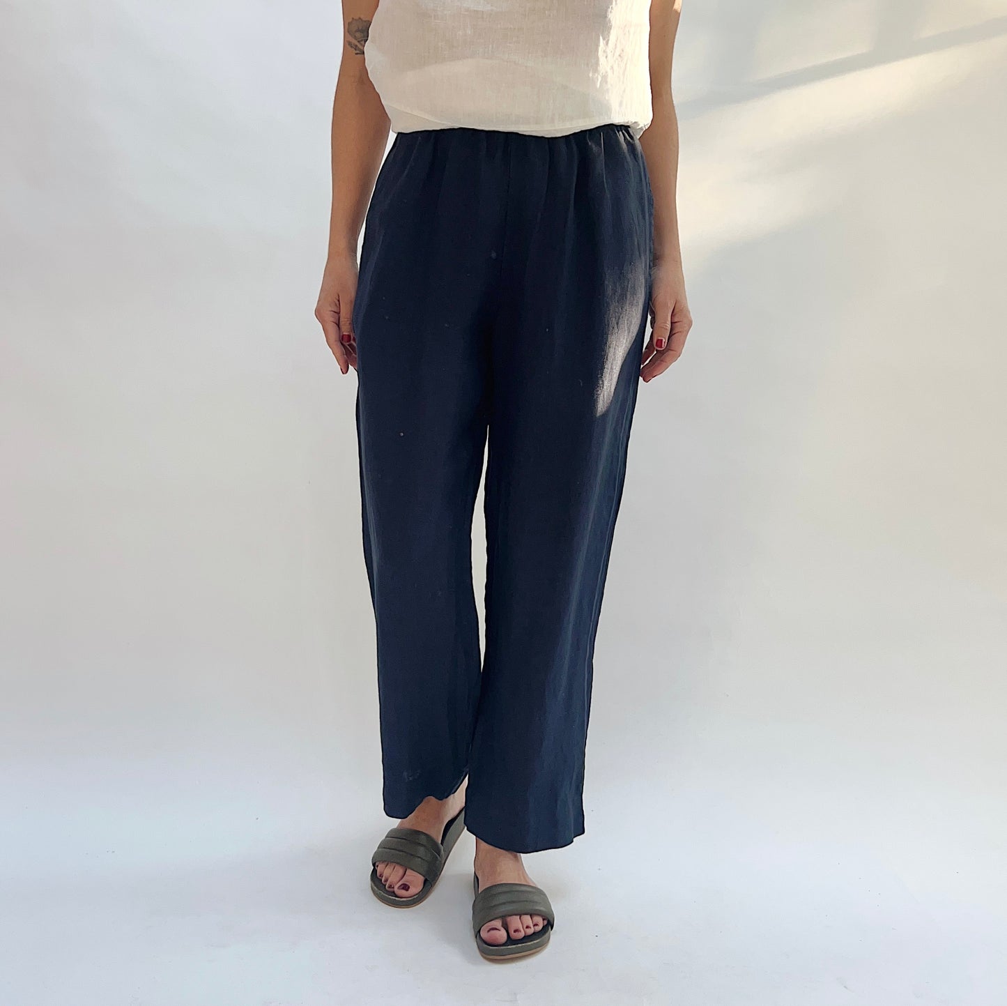 Linen Anka Pant in Stargaze