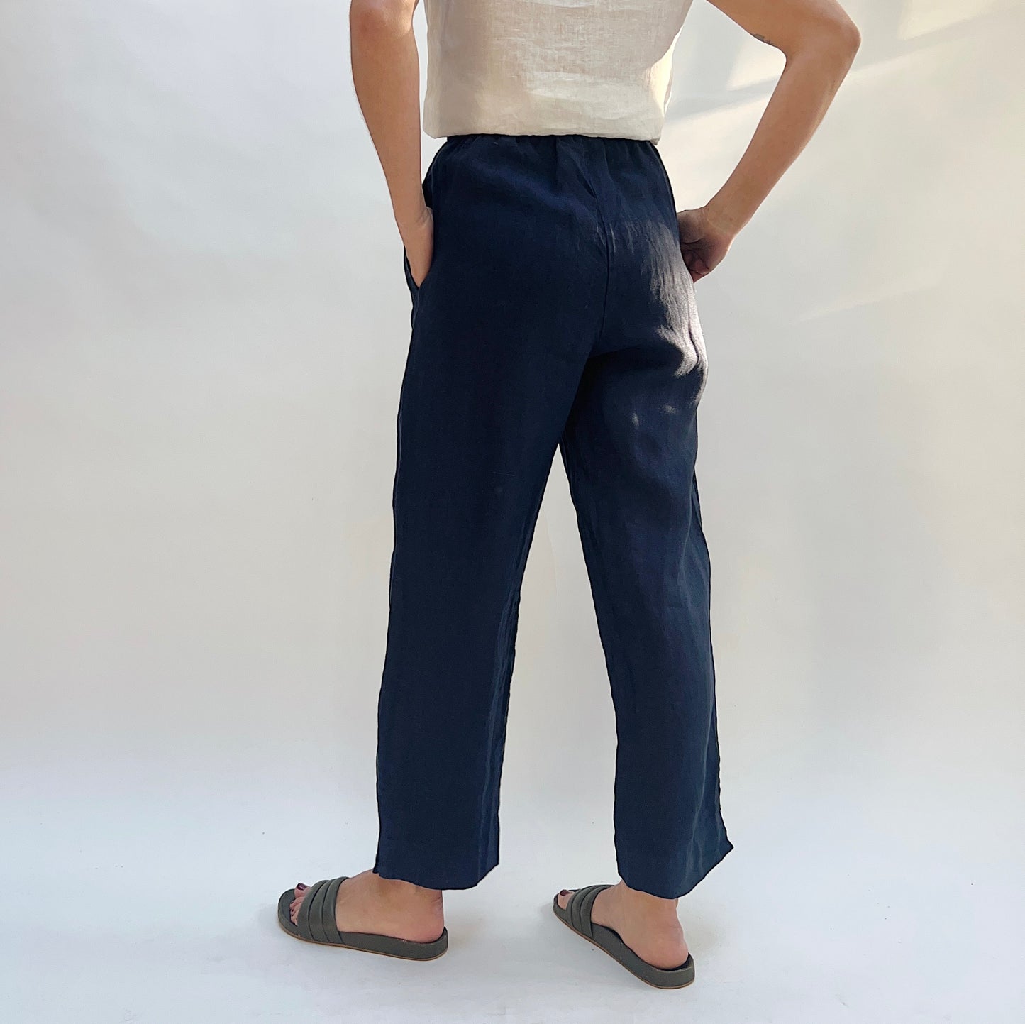 Linen Anka Pant in Stargaze