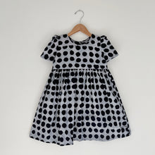 Load image into Gallery viewer, Fahari Bazaar | Girls Puff Sleeve Dress in Dot Print
