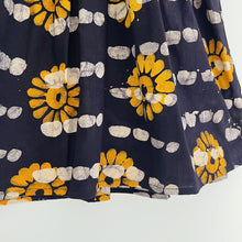 Load image into Gallery viewer, Fahari Bazaar | Girls Tank Dress in Yellow Sunflower Over Navy Print
