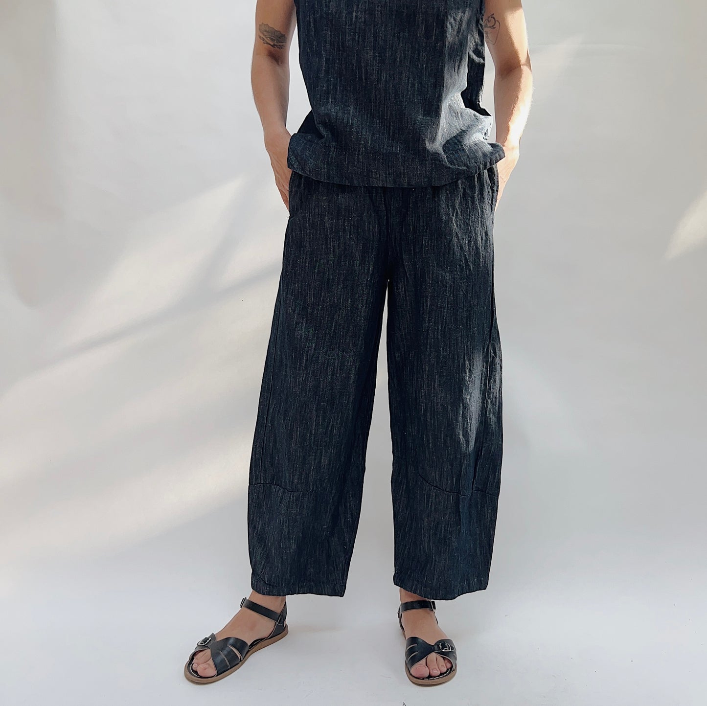 Denim Lantern Pant