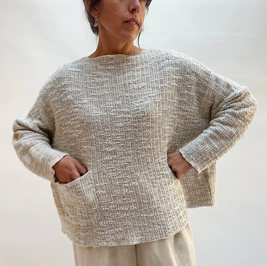 Cut Loose | Knit Pocket Pullover in Laundered