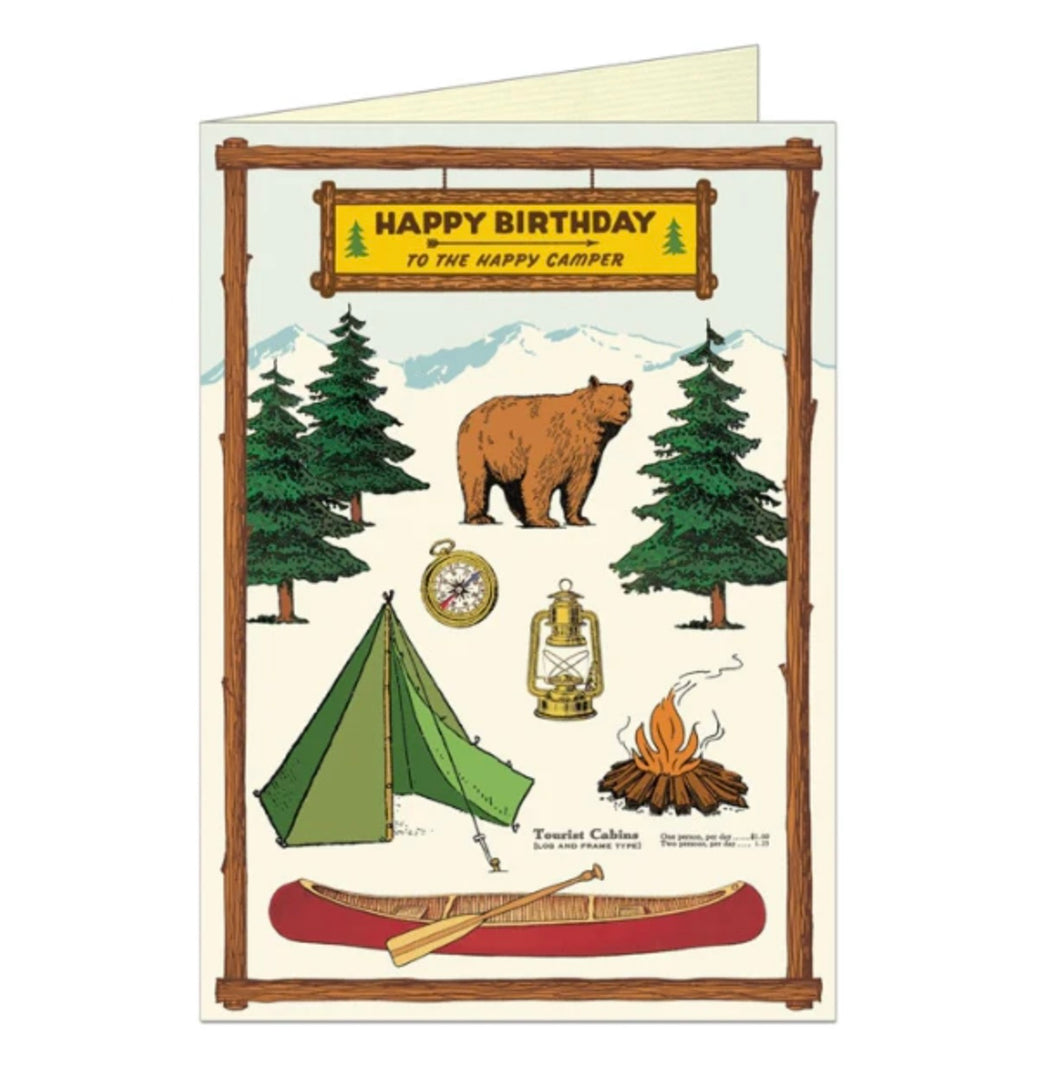 Cavallini | Happy Birthday Camper Card