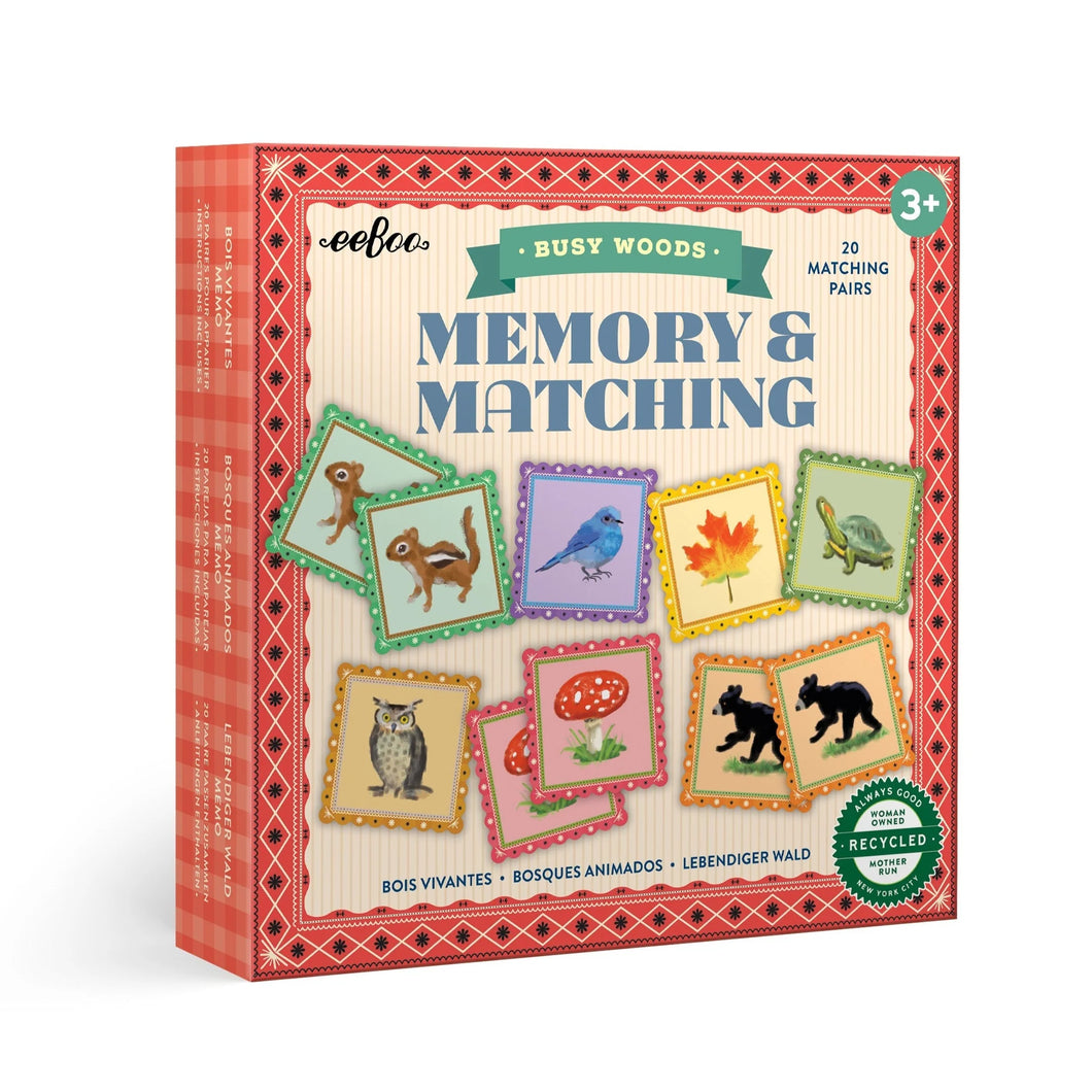 Eeboo | Busy Woods Memory & Matching Game