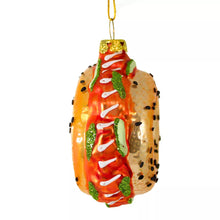 Load image into Gallery viewer, Bagel with Lox Ornament
