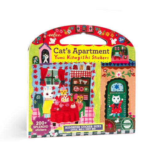 Cat's Apartment Sticker Book by Yumi Kitagishi