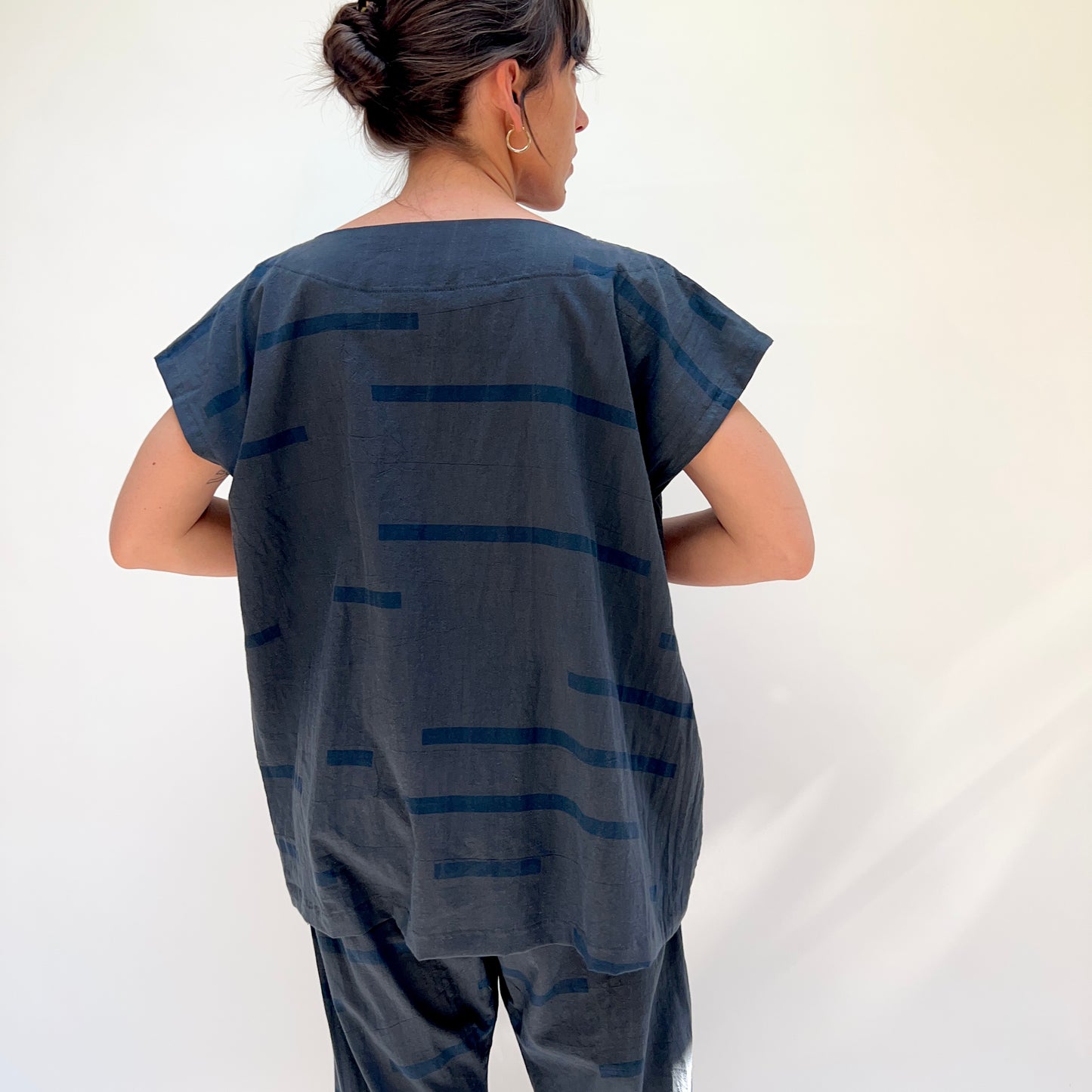 Broken Tunic in Charcoal