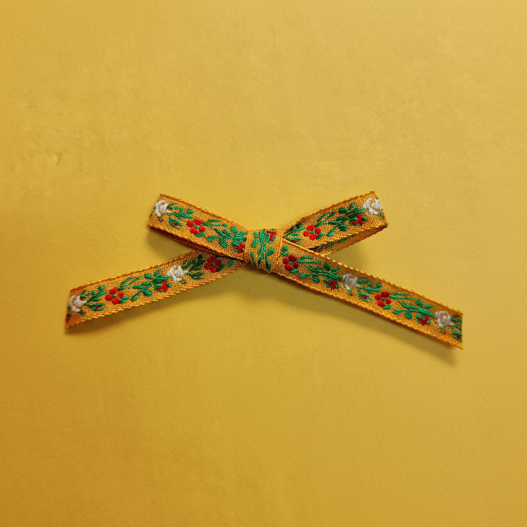 Alma Embroidered Bow