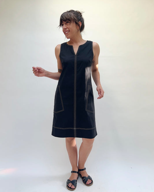 Cool Tech Beacomber Dress in Black