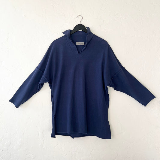 Eleven Stitch | Funnel Tunic in Midnight