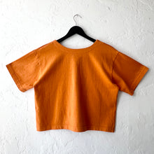 Load image into Gallery viewer, Pacific Cotton | Crop V-Neck in Zafferano
