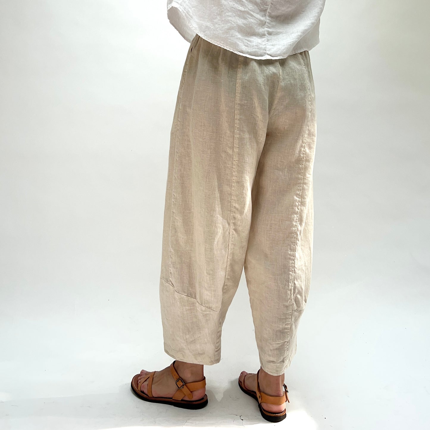 Hanky Linen Lantern Pant in Jicama