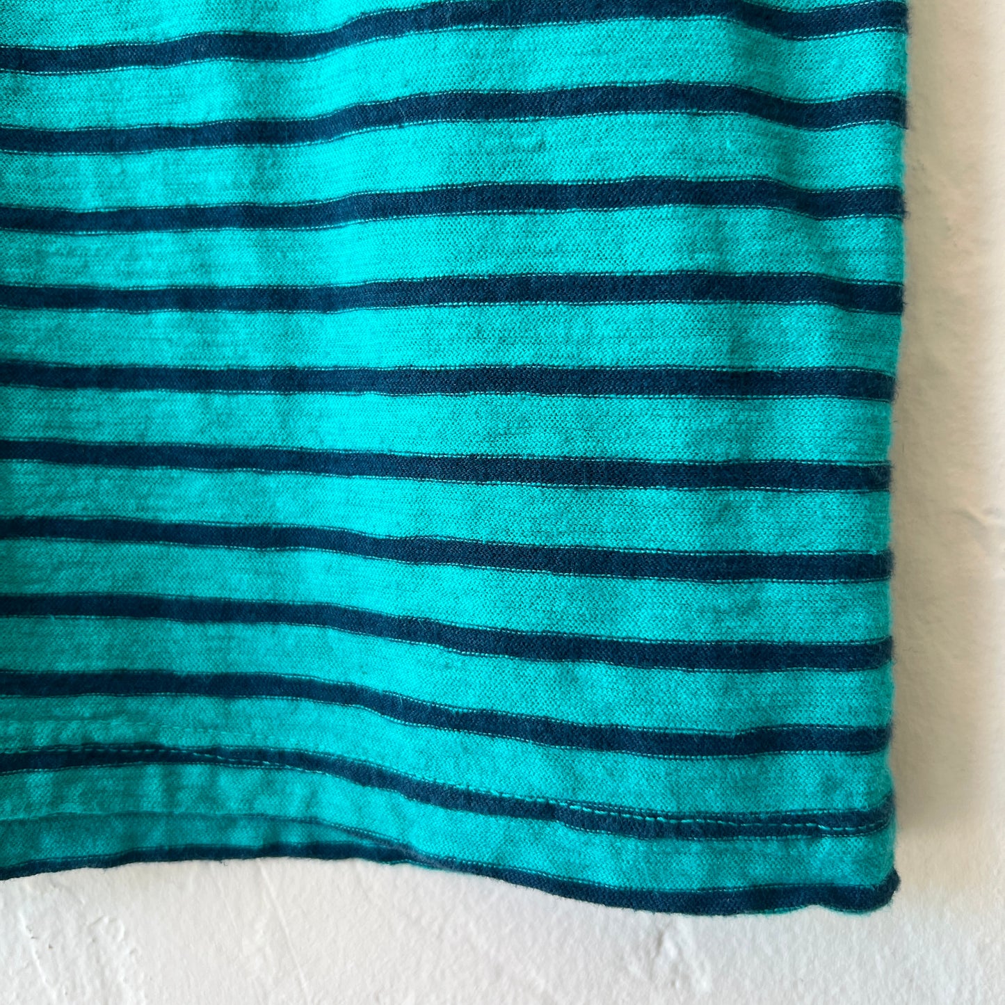 Sleeveless Top in Atlantis & Navy Stripes