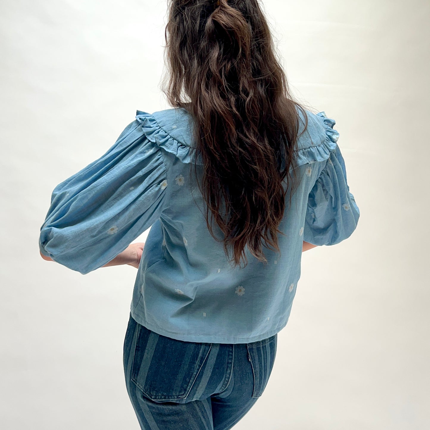 Fleurie Blouse in Aurelia Blue