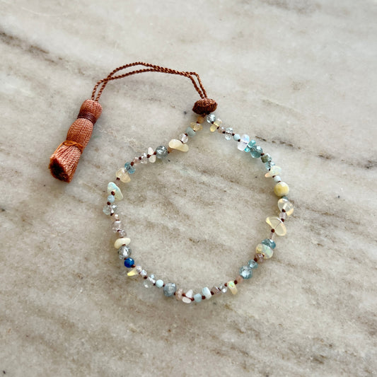 Lena Skadegard | Assorted Semi-Precious Tassel Bracelet