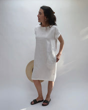 Load image into Gallery viewer, Cut Loose | Linen Drop Shoulder Shift Dress in Laundered
