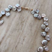 Load image into Gallery viewer, Dotter | Grey Keshi Pearl Necklace

