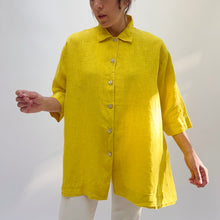 Load image into Gallery viewer, Bryn Walker | Linen Button Front Shirt in Incaberry
