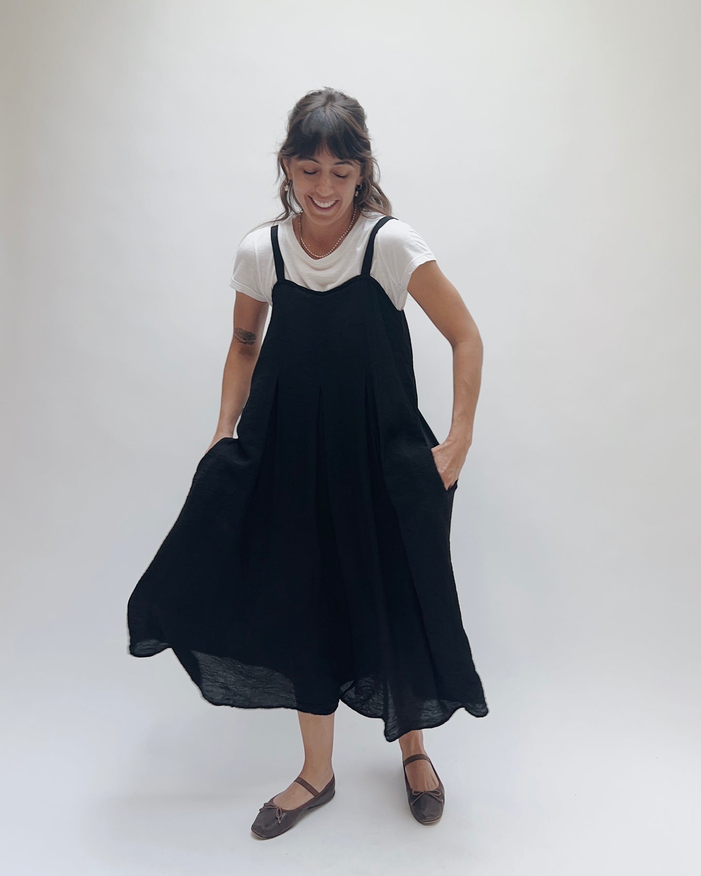 Parachute Jumpsuit in Black