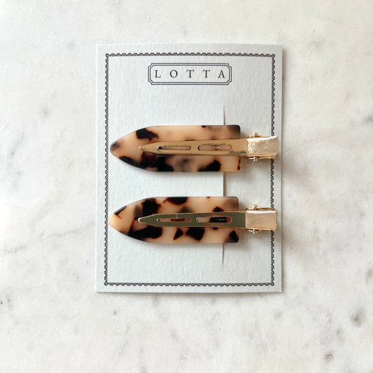 Creaseless Clips in Light Tortoise