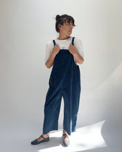 Load image into Gallery viewer, Fenini | Corduroy Jumpsuit Pant in Washed Denim
