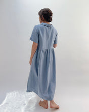Load image into Gallery viewer, Yuvita | Collar Dress in Dusty Blue
