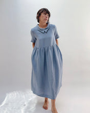 Load image into Gallery viewer, Yuvita | Collar Dress in Dusty Blue
