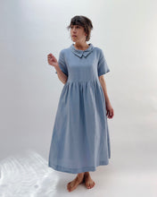 Load image into Gallery viewer, Yuvita | Collar Dress in Dusty Blue
