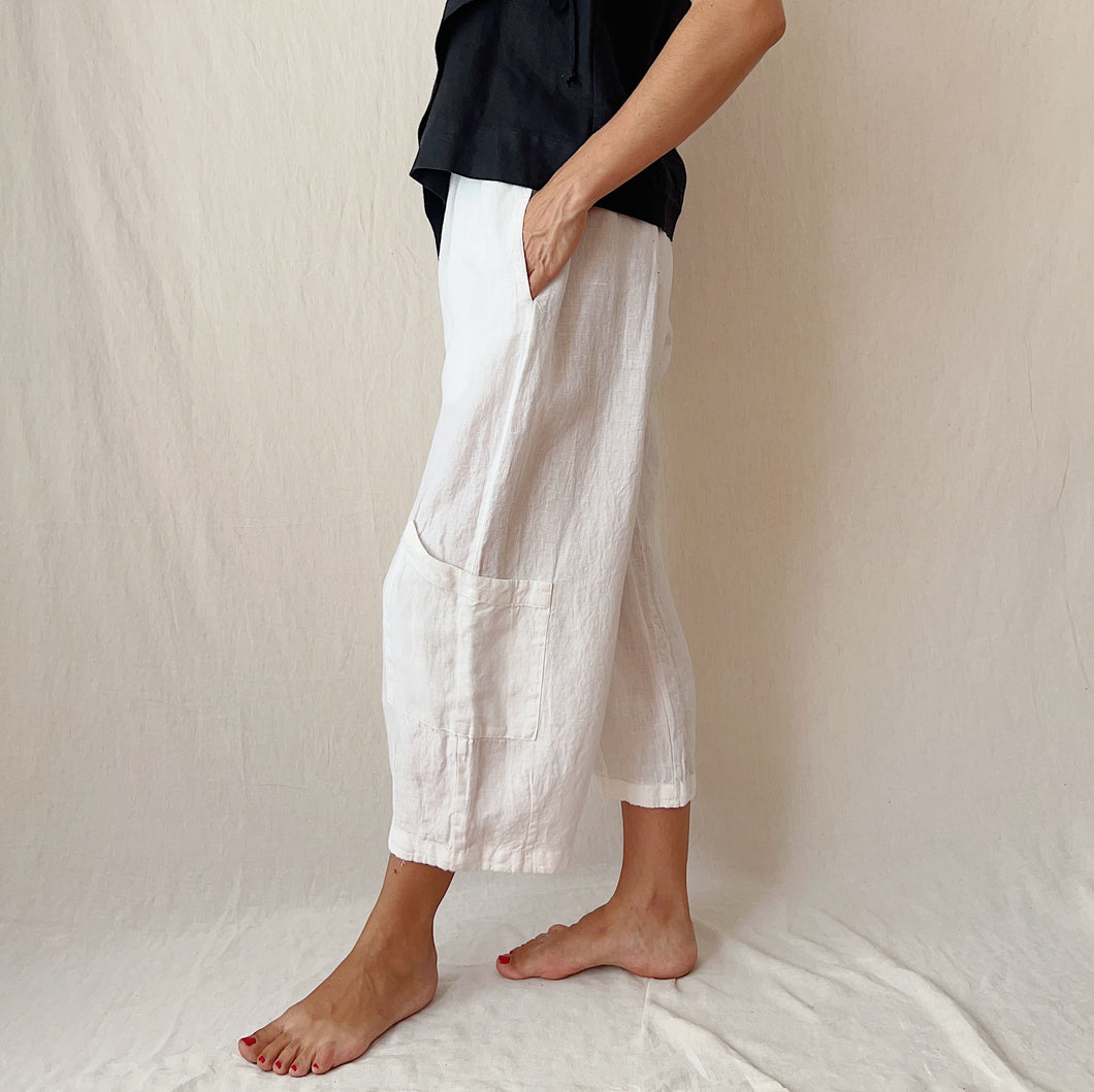 Bryn Walker | Linen Casbah Pant in White
